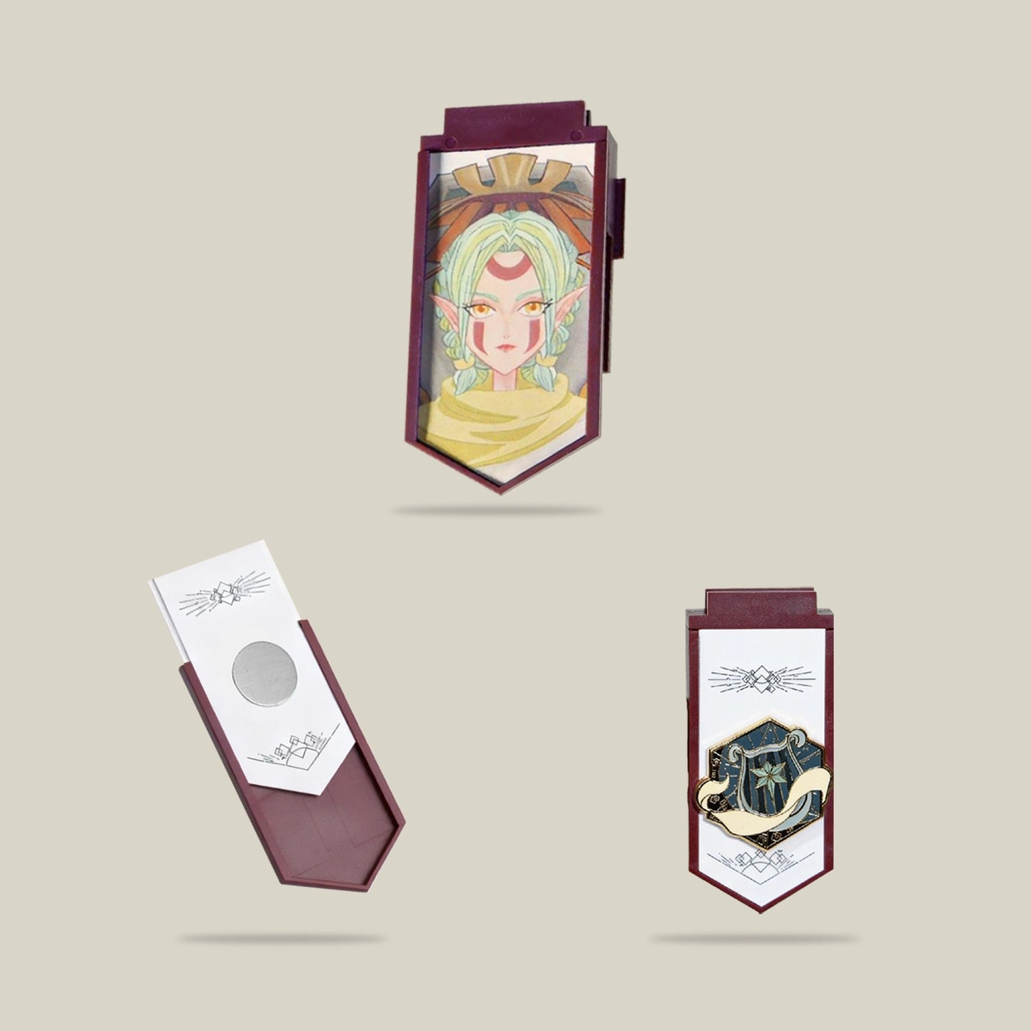Initiative tracker components and markers set