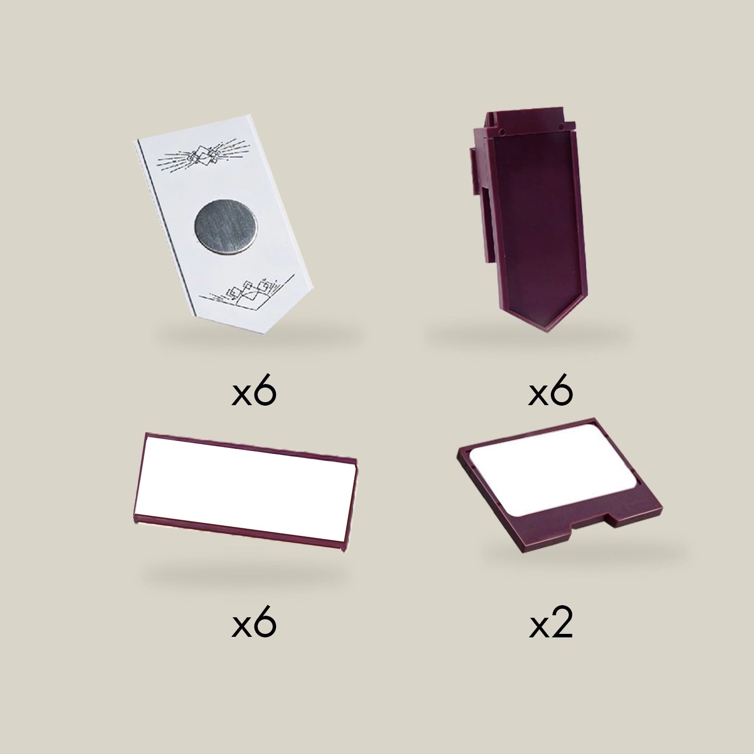 Magnetic initiative tracker set for tabletop RPG