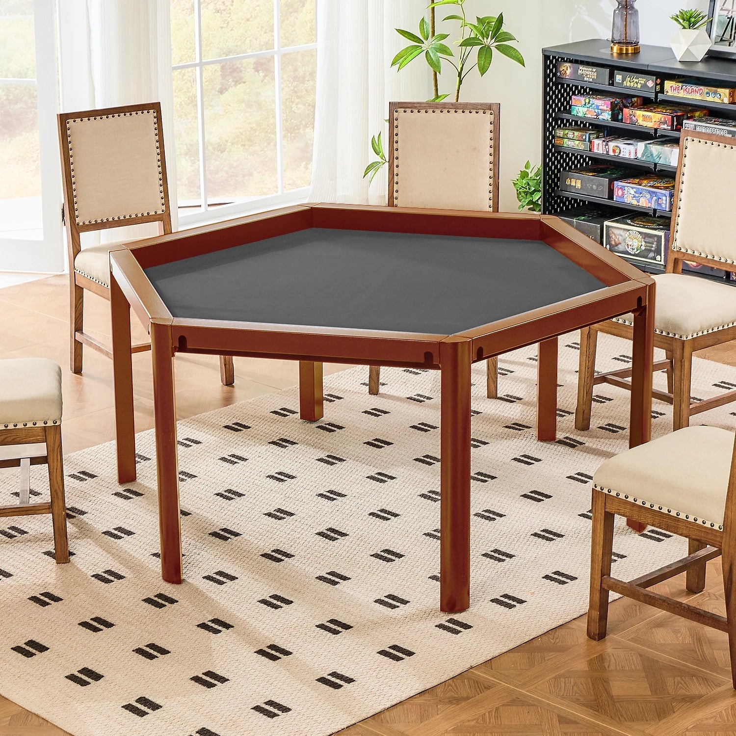ironside-brown-hex-game-table-with-gray-playmat