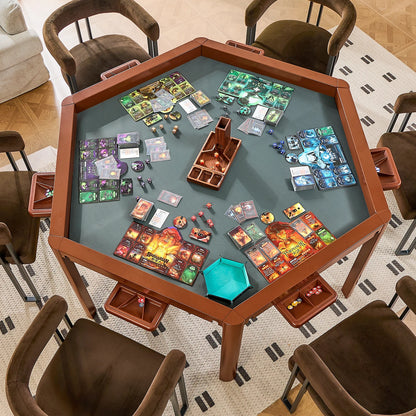 ironside-hex-game-table-hexagon-board-game-and-dining-table-with-removable-topper-and-rail-system