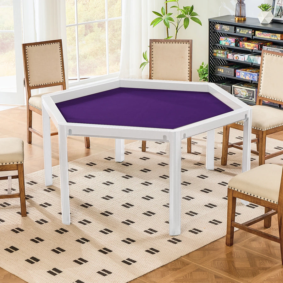 Ironside HEX Game Table-BoxKing Gaming-Wondrous White-Perfect Purple-BoxKing