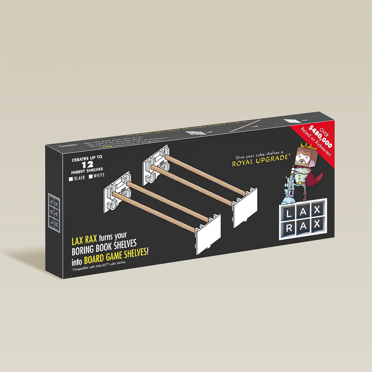 LAX RAX game shelf insert | 12-pack
