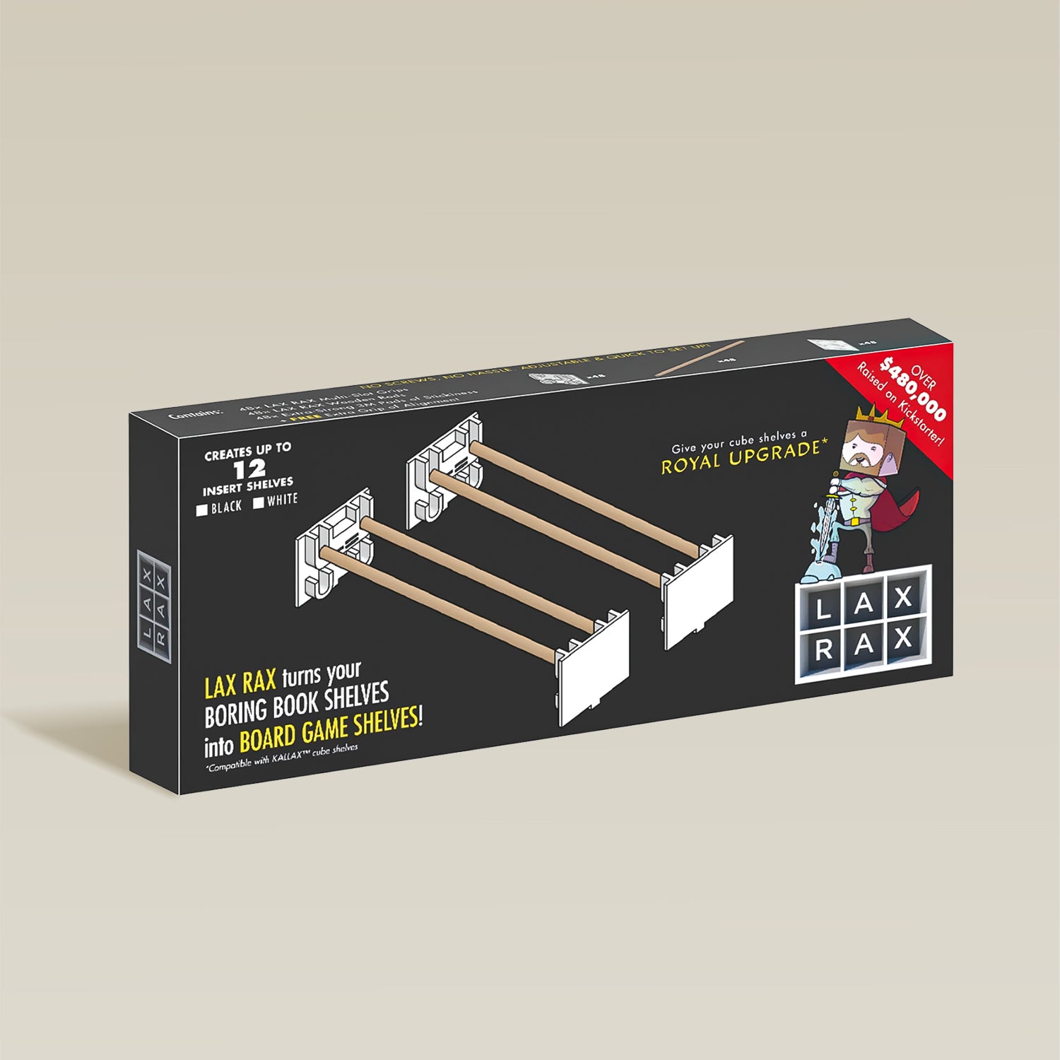 LAX RAX game shelf insert (12-Pack)-BoxKing