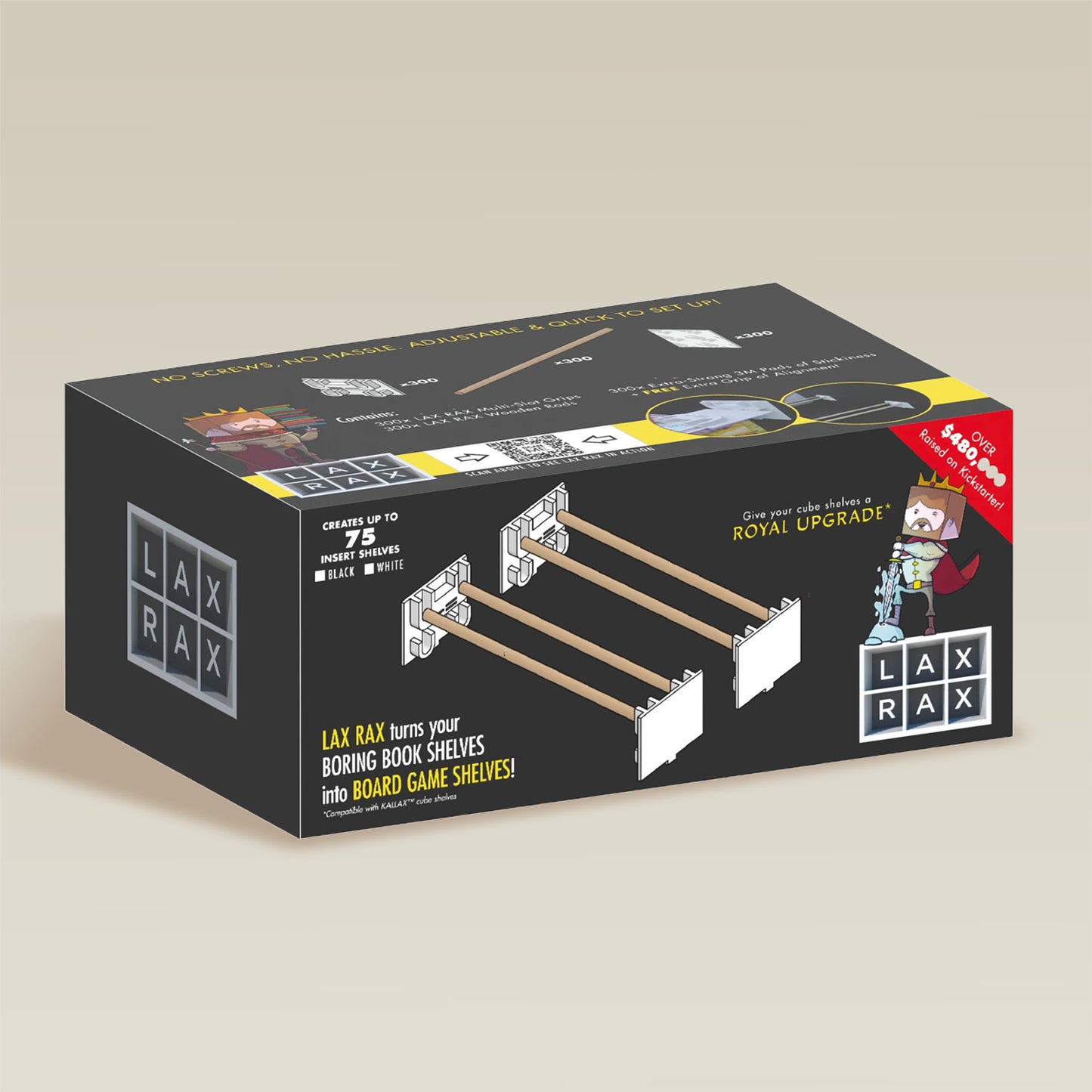 LAX RAX game shelf insert | 75-pack