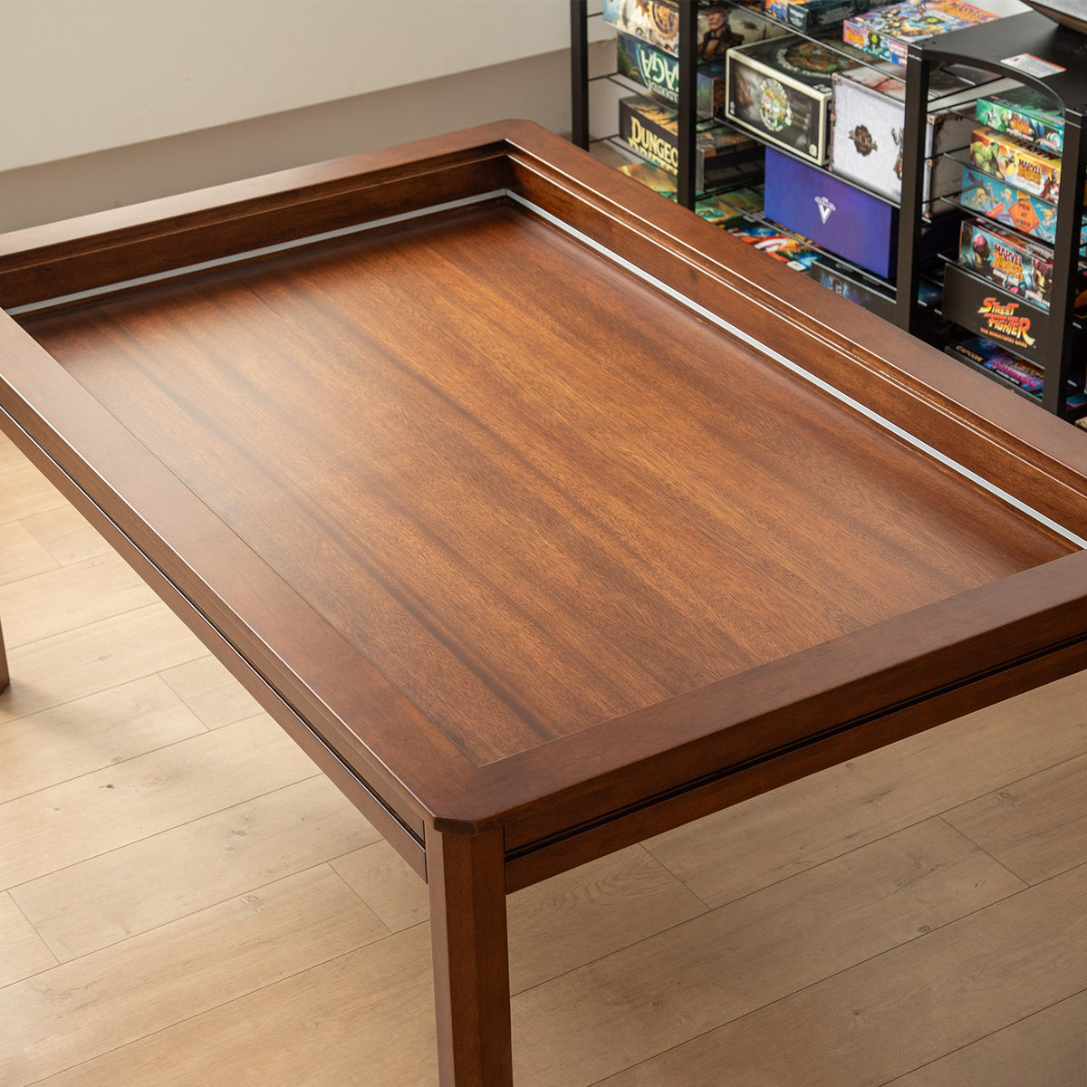 Table de jeu Kingswood LED en bois massif 3×5' avec plateau