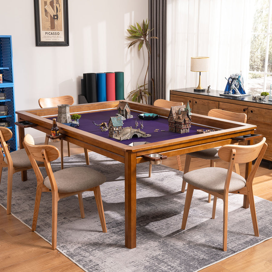 gaming table with Solid Wood Chairs