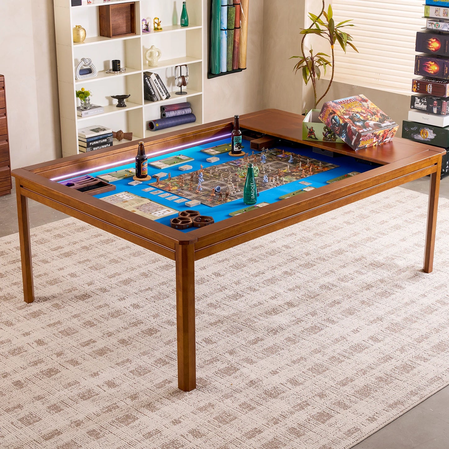 LED Kingswood (4×6'): The Royal Game Table by BoxKing Gaming