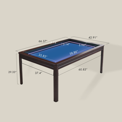 LED Kingswood (3×5'): The Royal Game Table | BoxKing Gaming