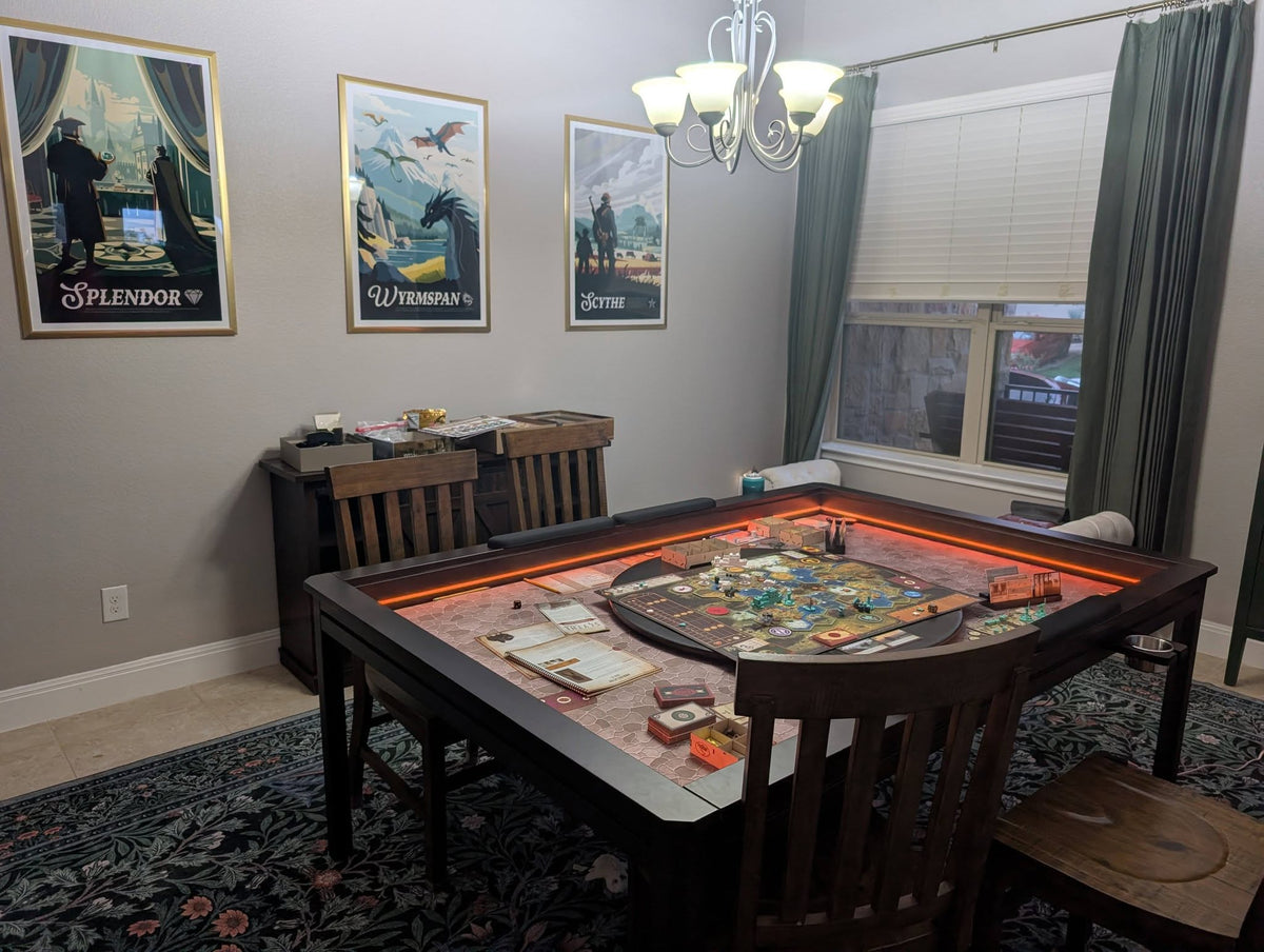 LED Kingswood (3×5'): The Royal Game Table with Topper
