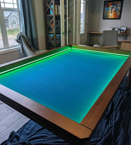 LED Kingswood (3×5'): The Royal Game Table with Topper