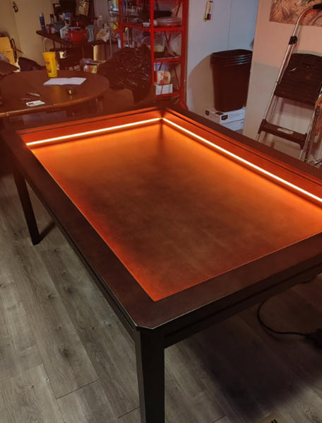LED Kingswood (3×5'): The Royal Game Table with Topper