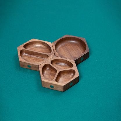 Plateaux à pions magnétiques en bois
