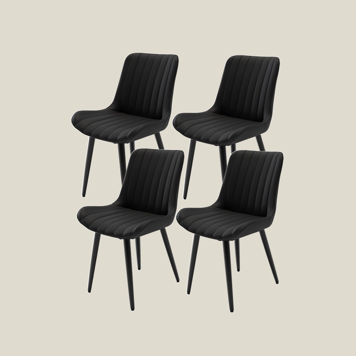 Modern dining chairs for gaming table setup 4-pack