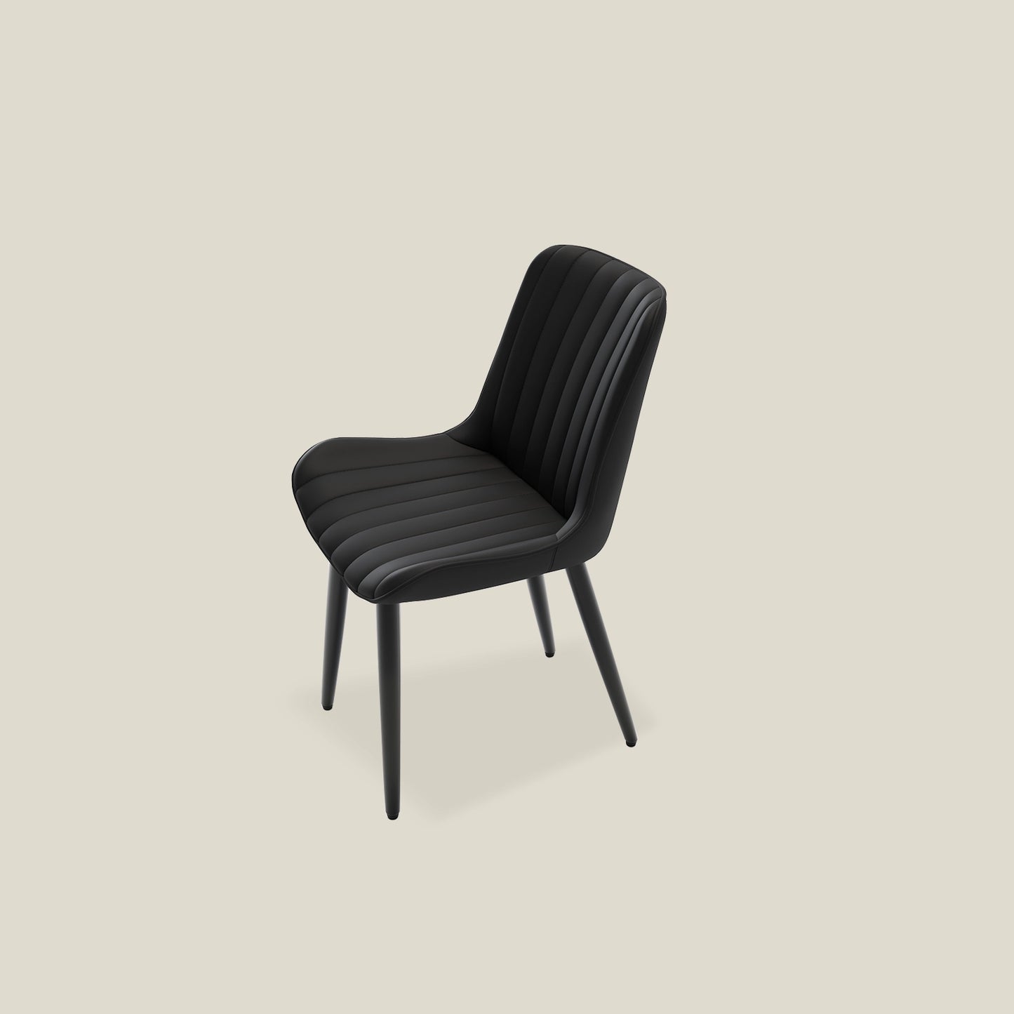 Black Modern dining chairs for gaming table setup