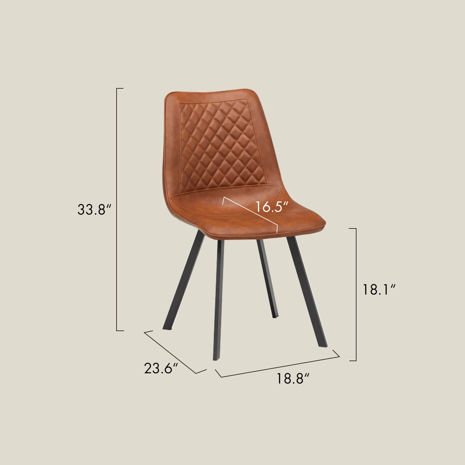 Modern PU Leather Gaming Chair size
