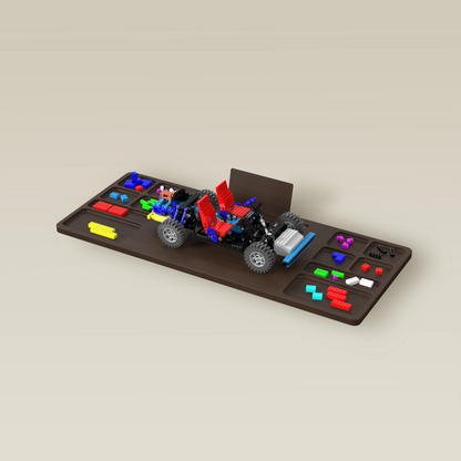 Premium Wooden LEGO Building Board in Kingswood Table | BoxKing Gaming