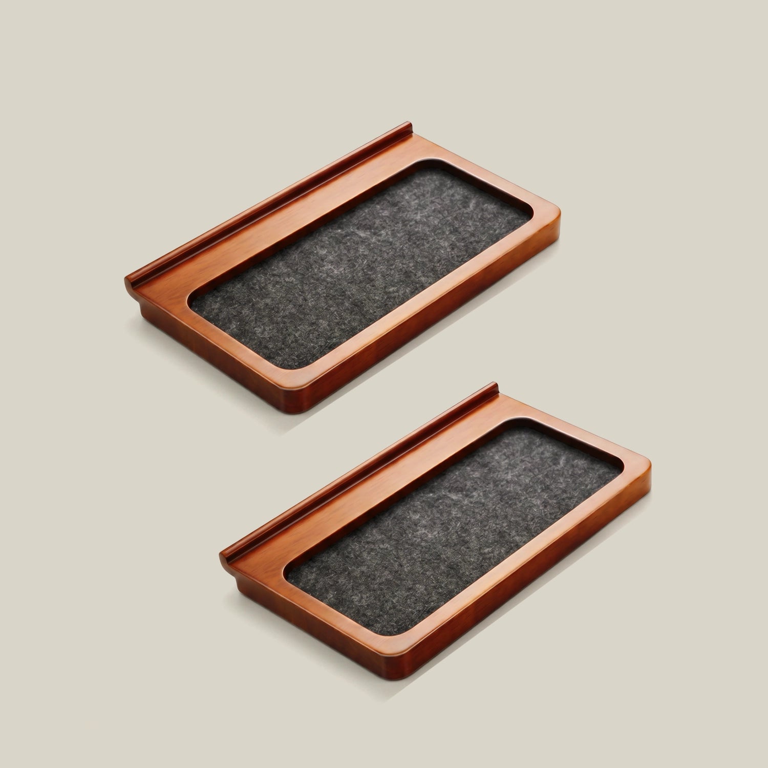Premium Wooden Organizer Tray Set cherry