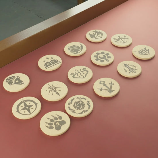 DnD Class Coasters - Cork (14-Pack)