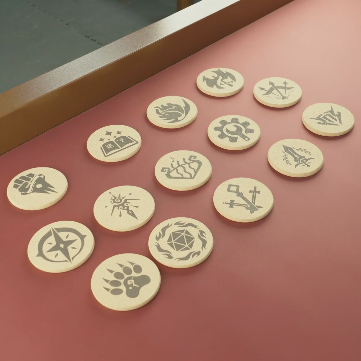 DnD Class Coasters - Cork (14-Pack)