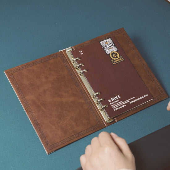 Legendary Gilded Ruled Pages | A5 6-Ring RPG Binder Refills
