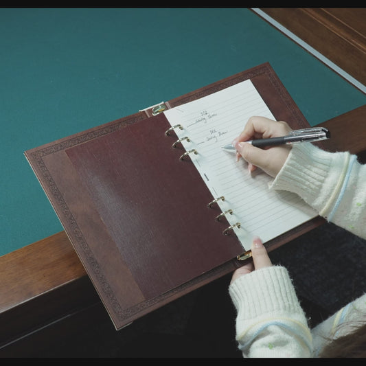 Legendary Gilded Ruled Pages | A5 6-Ring RPG Binder Refills