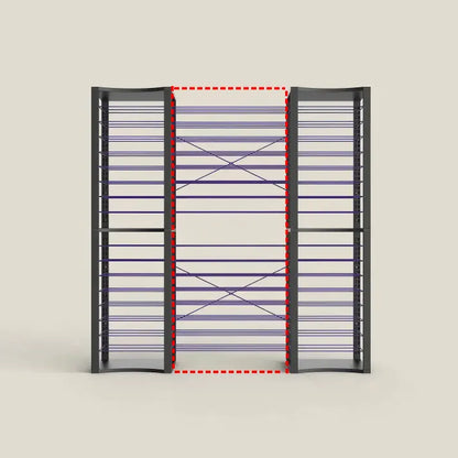 Purple BoxDuke board game storage system with adjustable shelves for tabletop games