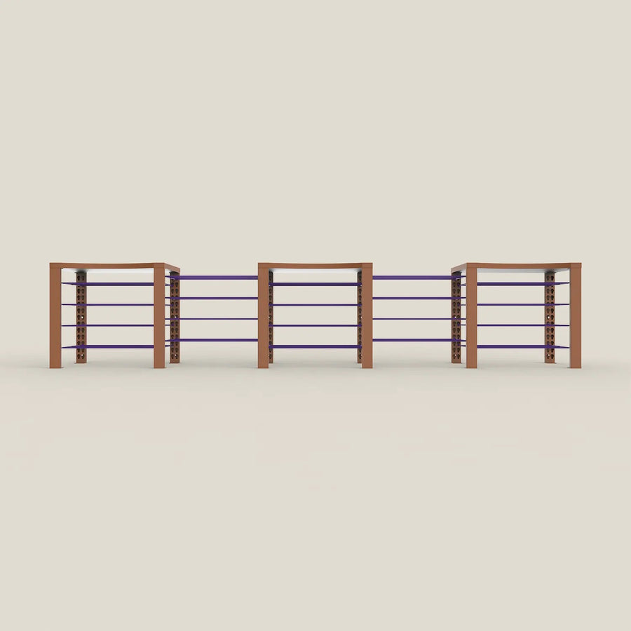 Triple ShortThrone with 20 shelves| BoxKing Gaming