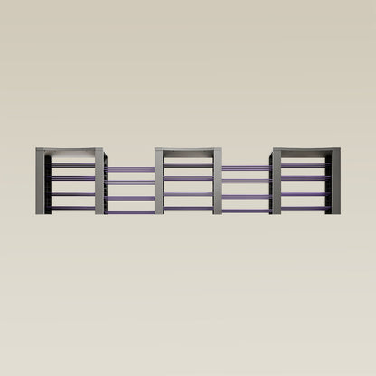 Triple ShortThrone with 20 shelves