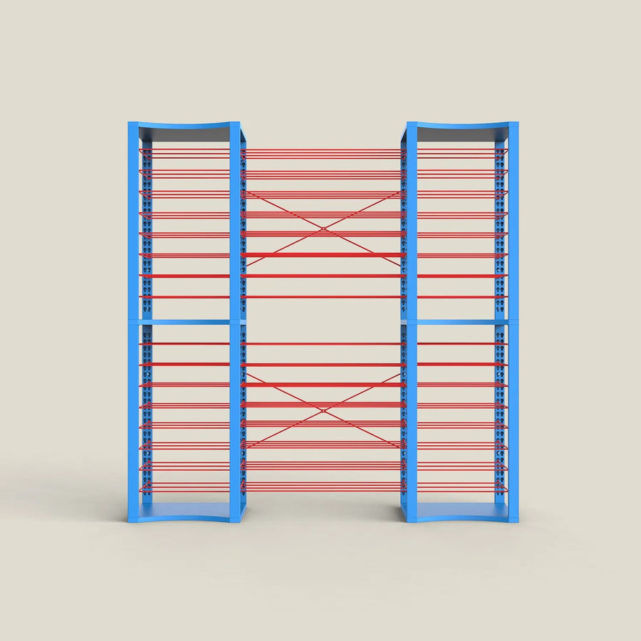 BoxKing + 14 extra wide shelves + 32 shelves