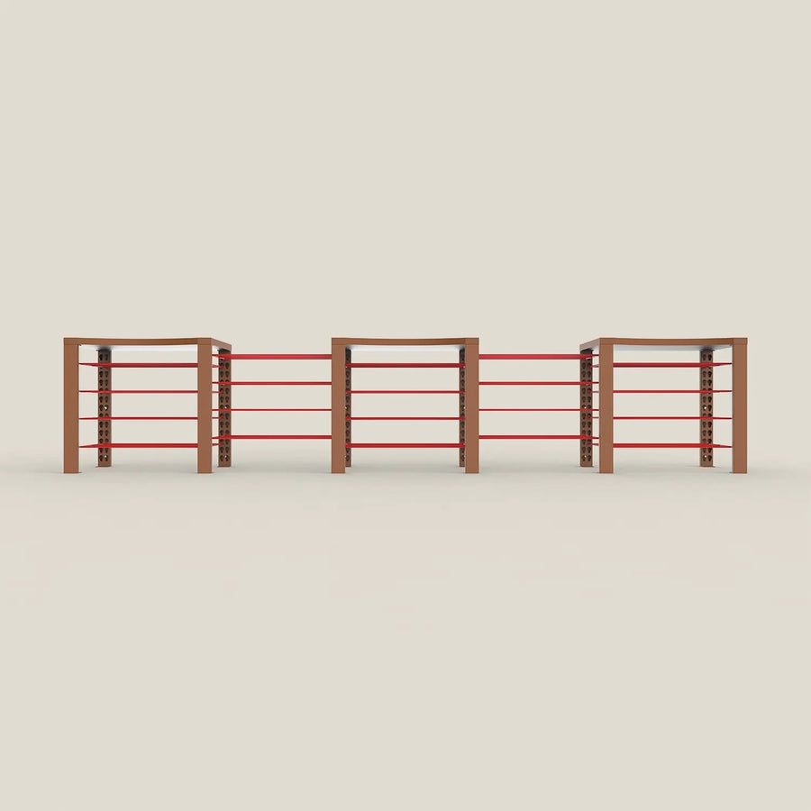 Triple ShortThrone with 20 shelves| BoxKing Gaming