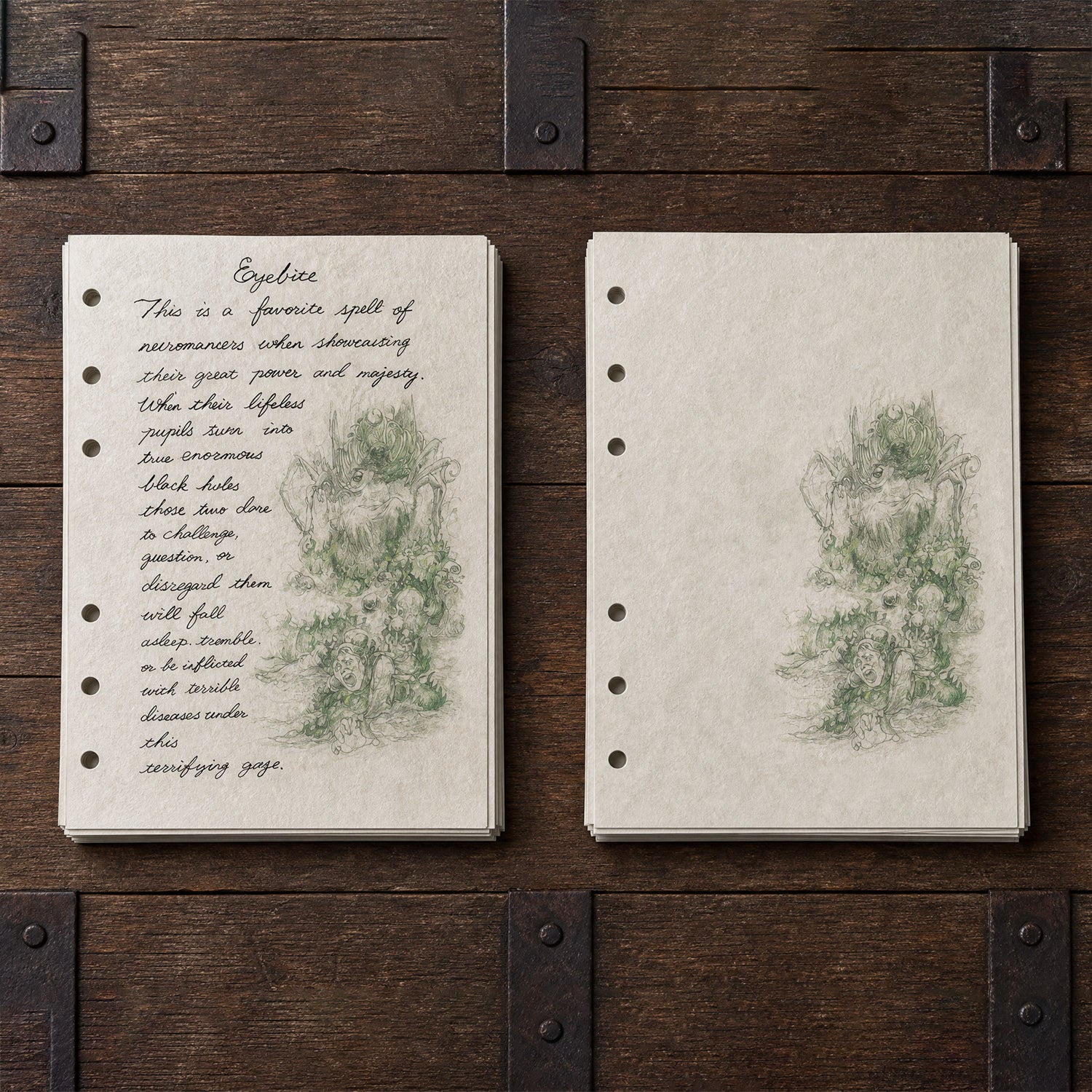 Spellbook pages for 6-ring binders