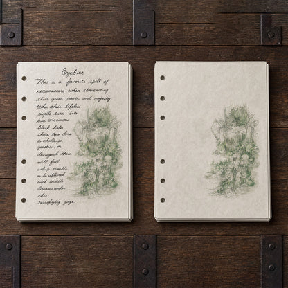 Spellbook pages for 6-ring binders