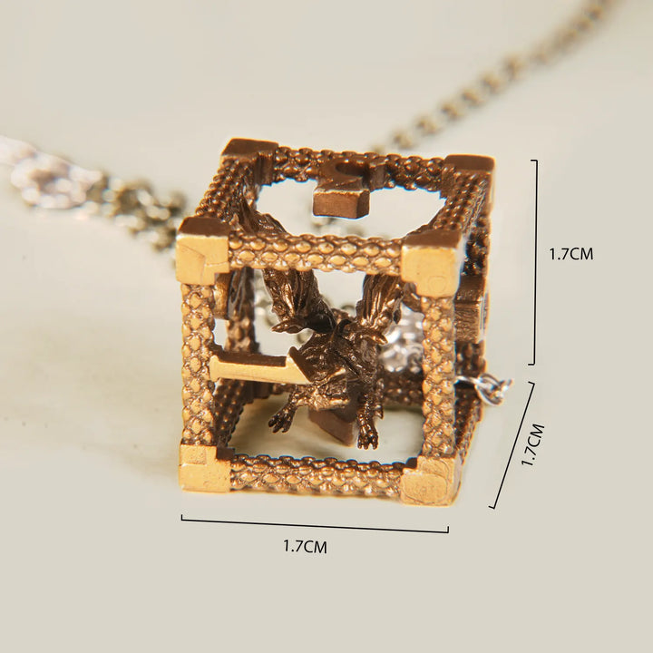 Sterling Silver Dice Necklace