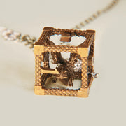 Sterling Silver Dice Necklace
