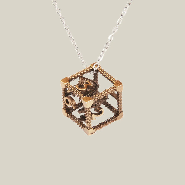Sterling Silver Dice Necklace