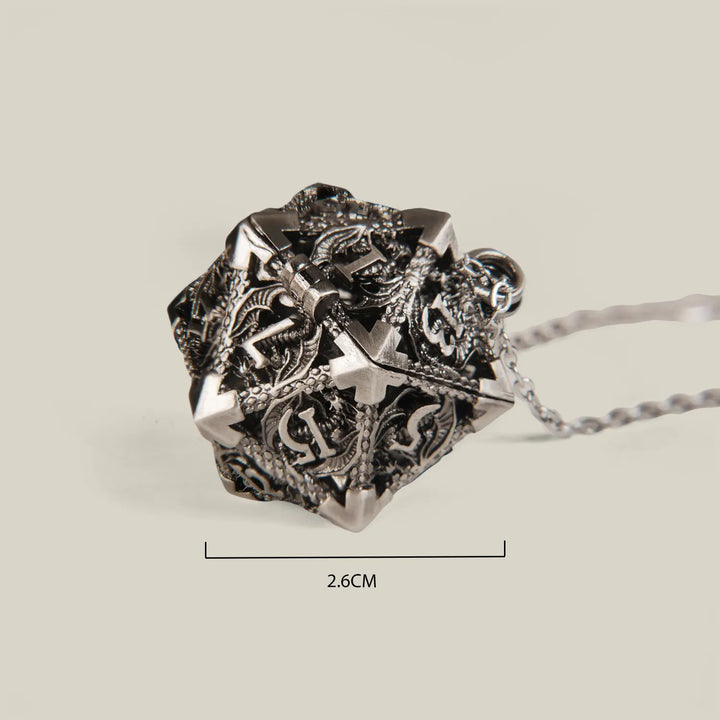 Sterling Silver Dice Necklace