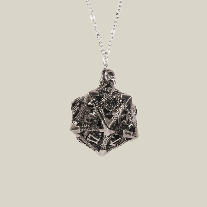 Sterling Silver Dice Necklace