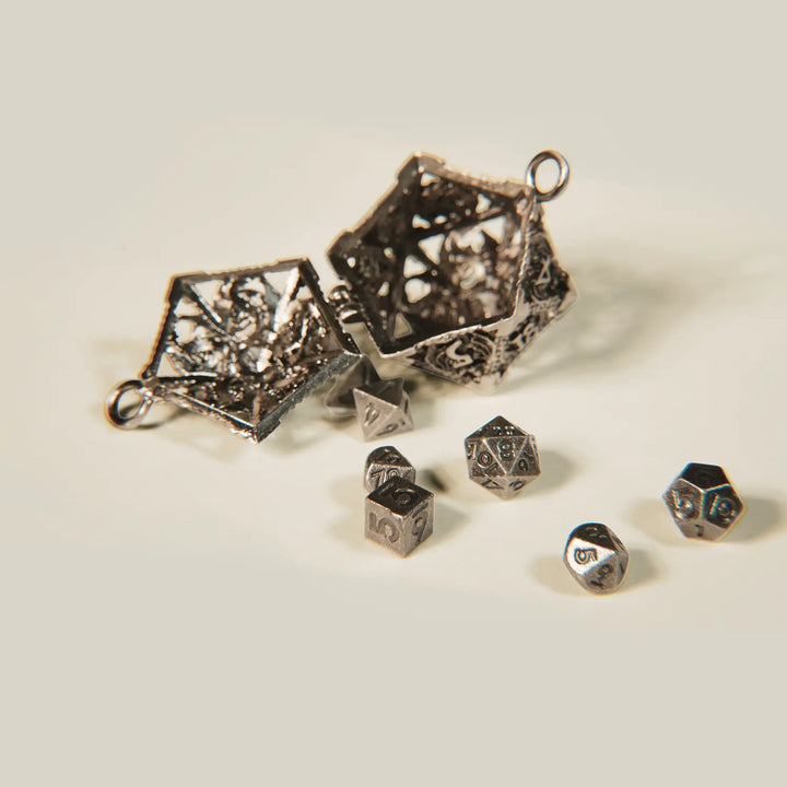 Sterling Silver Dice Necklace