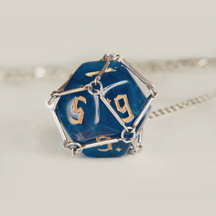 Sterling Silver Dice Necklace