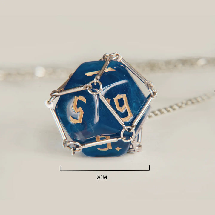 Sterling Silver Dice Necklace
