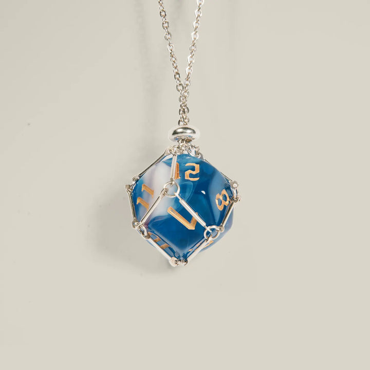Sterling Silver Dice Necklace