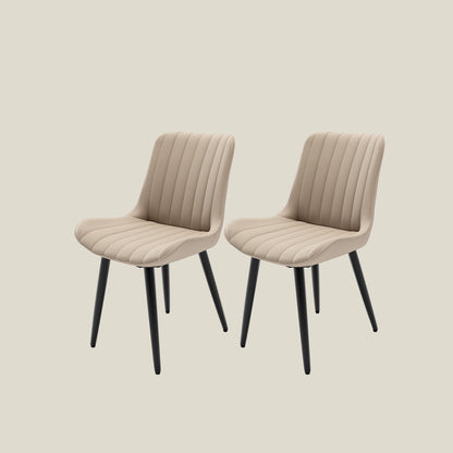 Cream Upholstered gaming table chairs for board game sessions