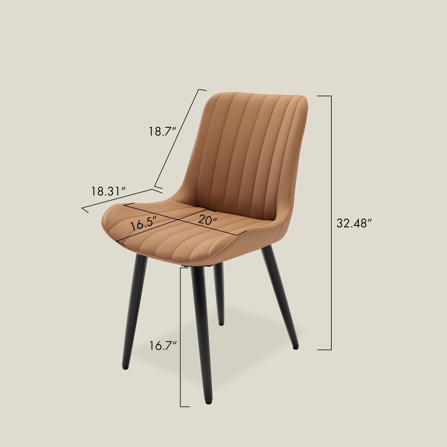 Upholstered gaming table chairs for board game sessions Size