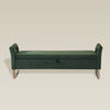 LoungeDock: Velvet Armrest Storage Bench-BoxKing