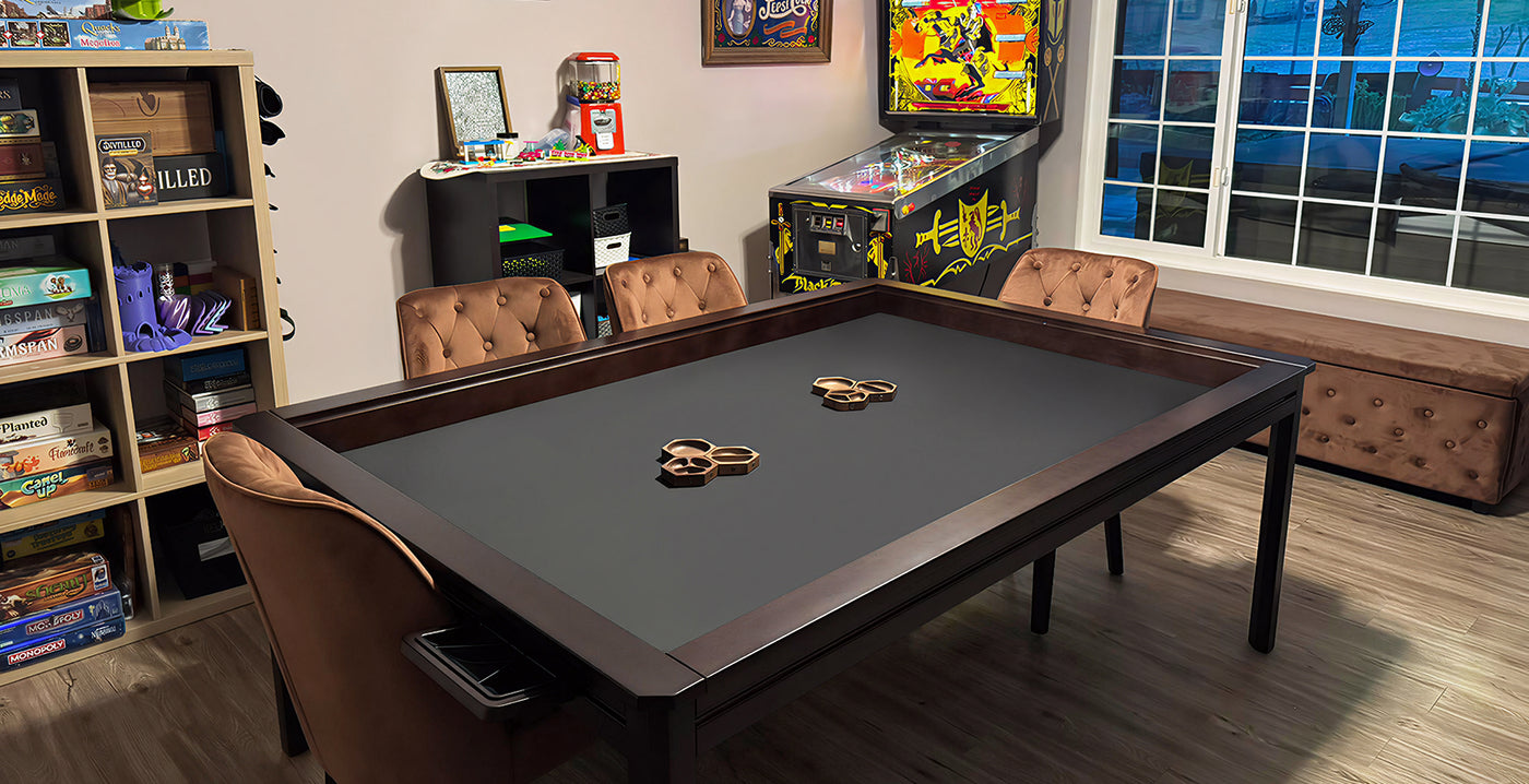 walnut wooden board game table