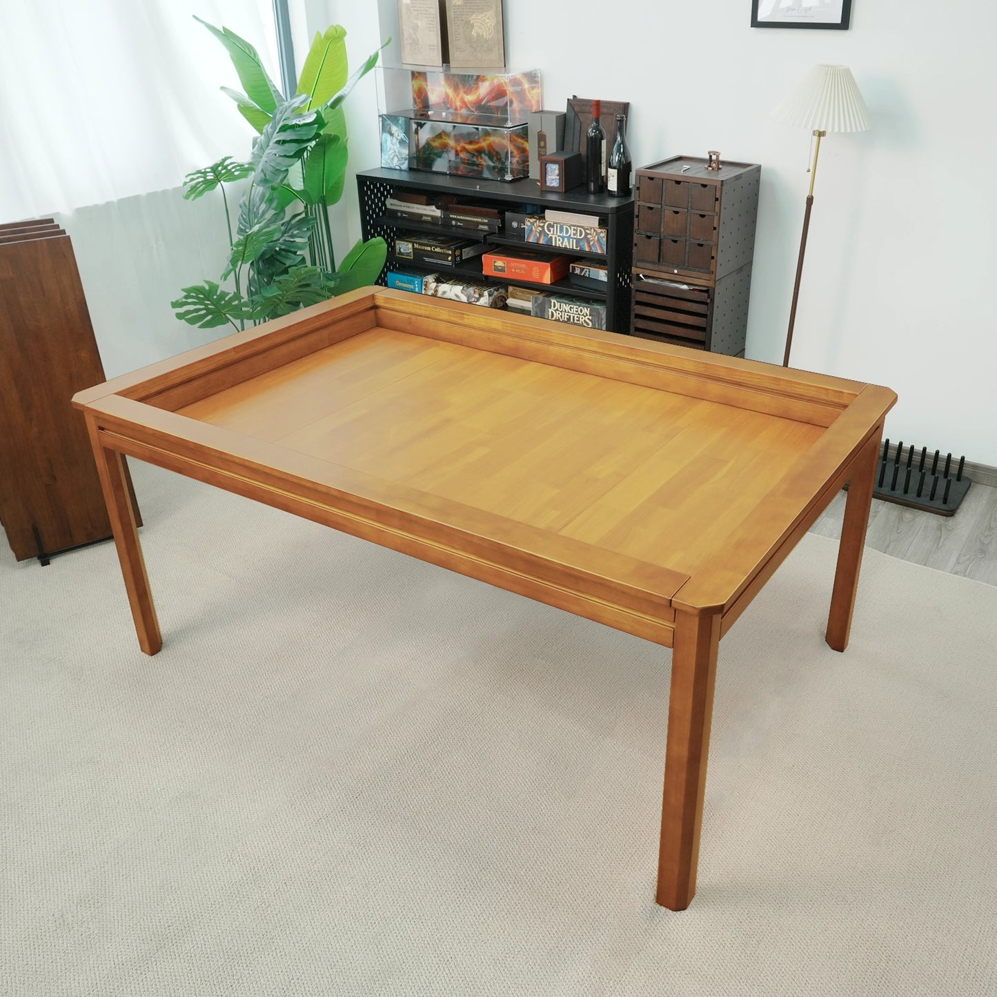 wood Kingswood 3×5 game table with full-cover topper