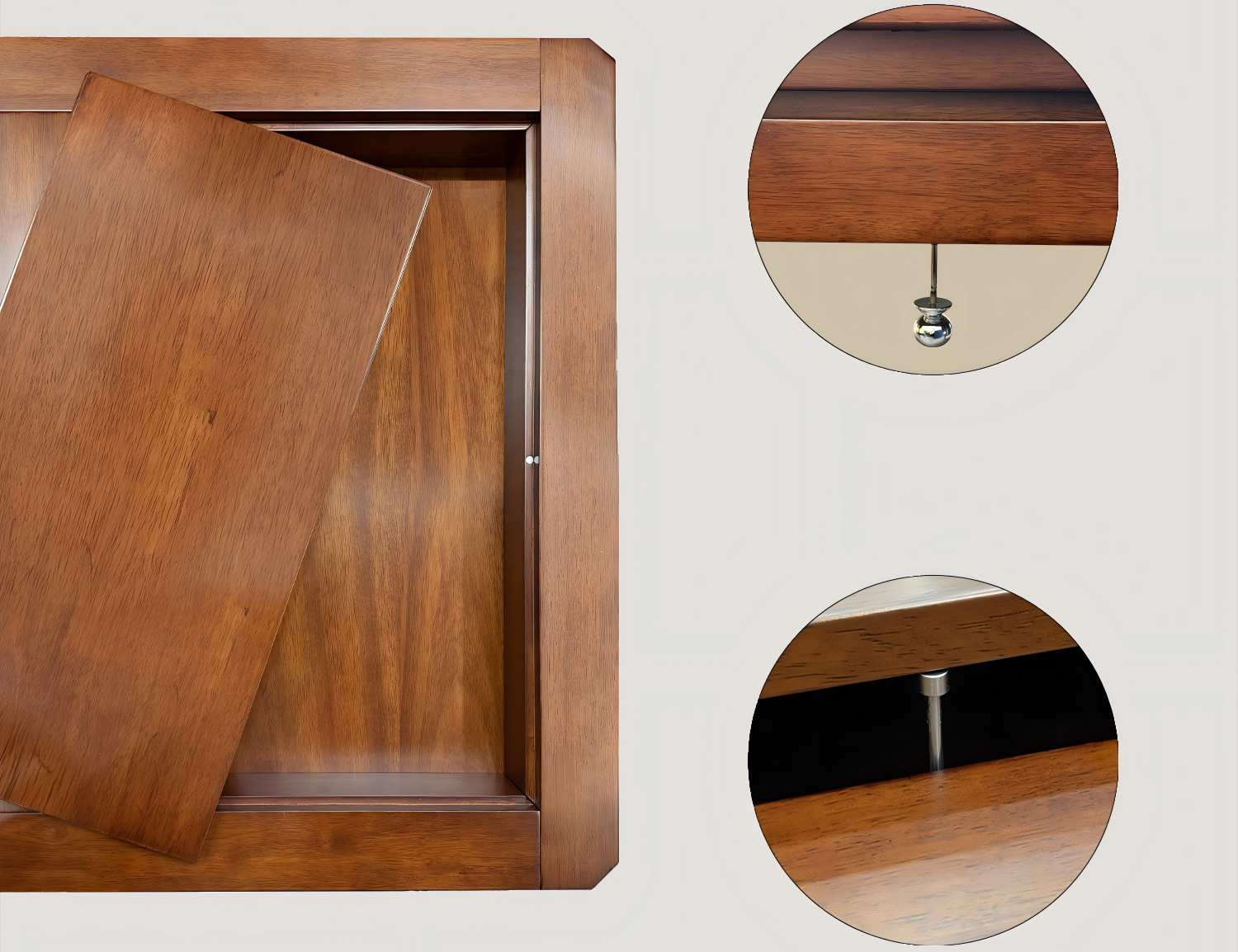 Wooden Coffee Gaming Table With Topper – detail view | BoxKing Gaming