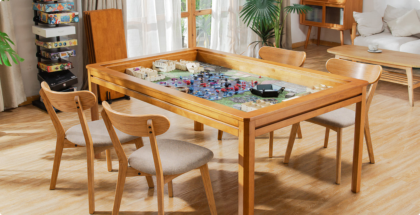 oak wooden gaming table