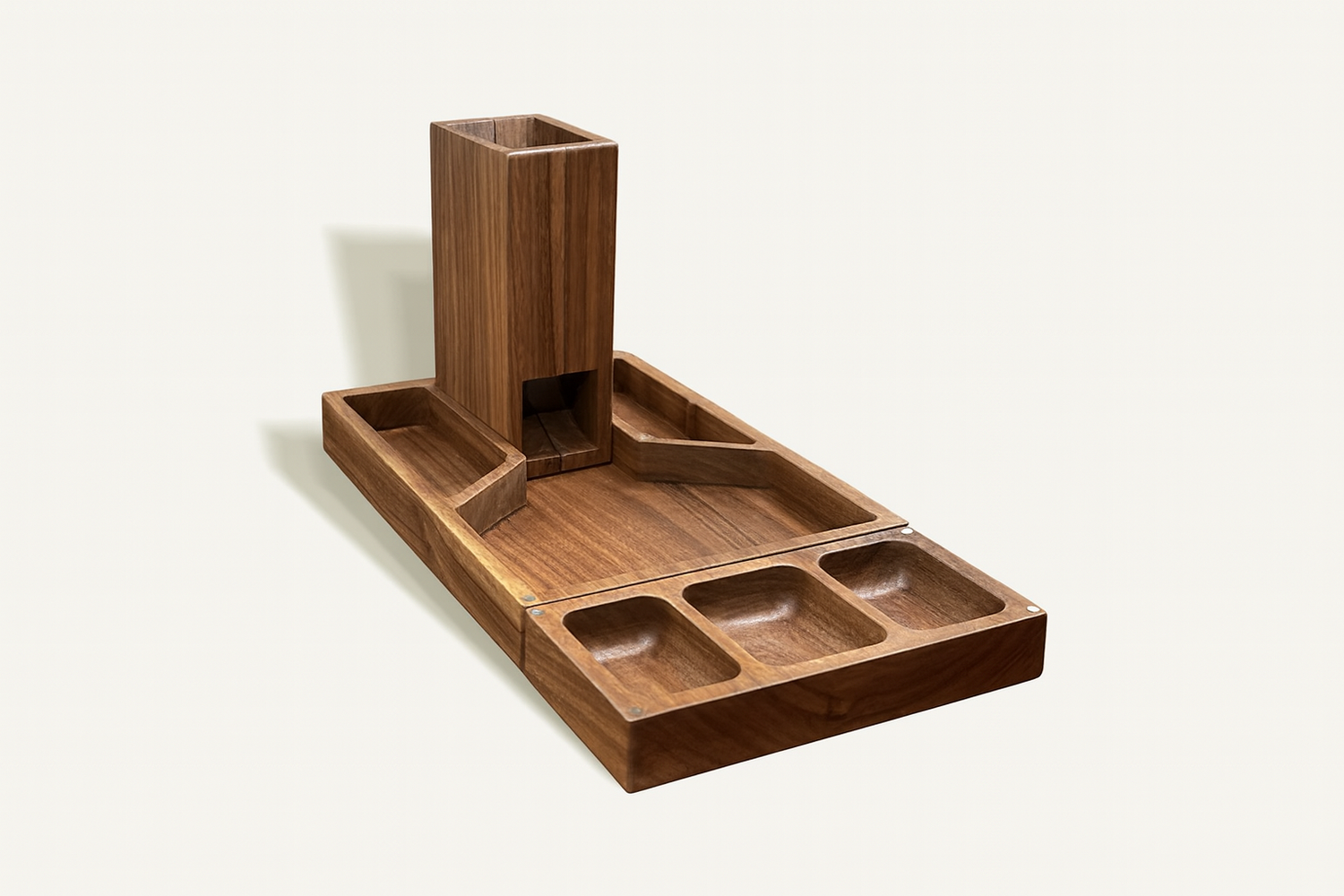 Wooden Magnetic Dice Tower with Tray – size comparison | BoxKing Gaming