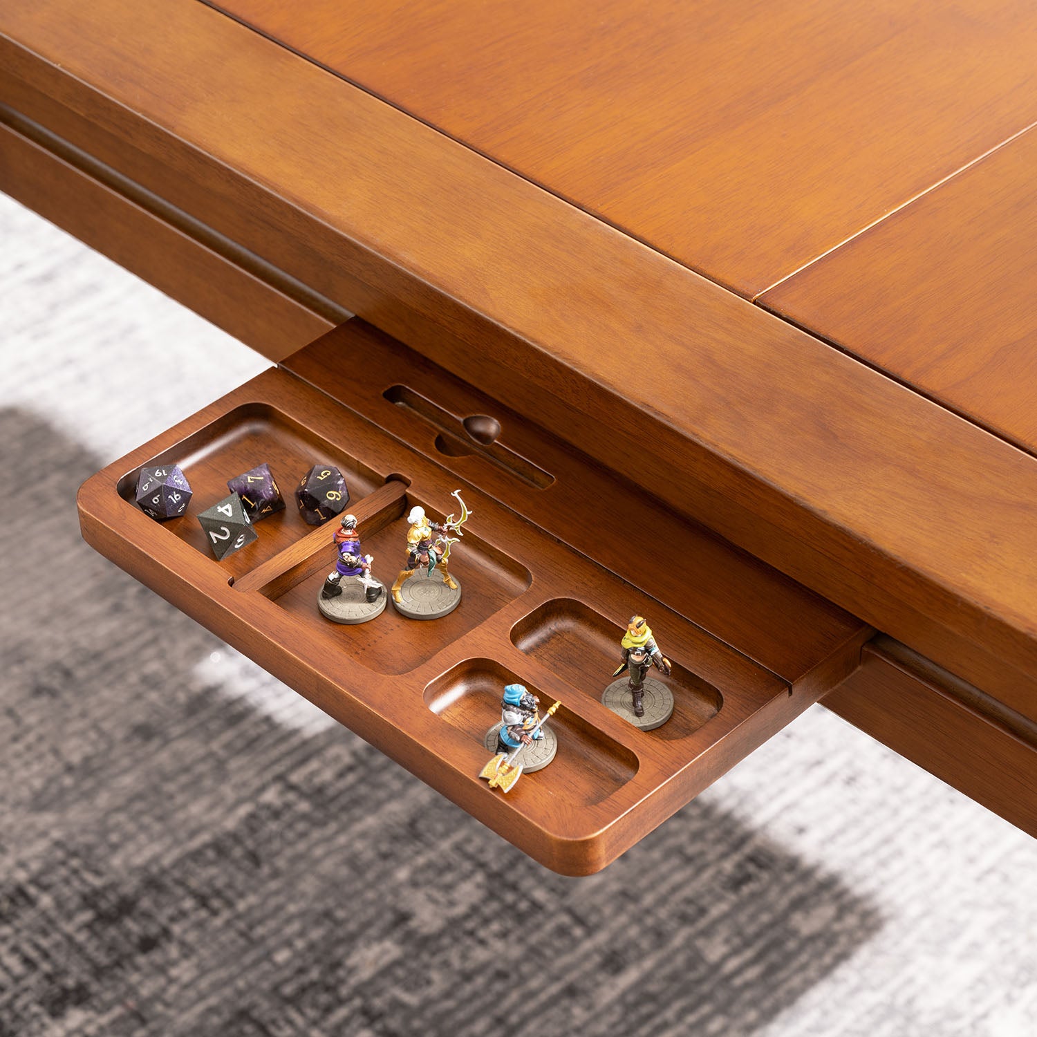 wooden dice tray